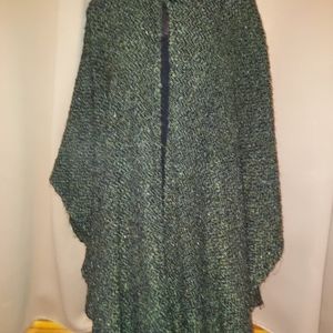 Brannigan Weavers knitted shawl with knitted scarf